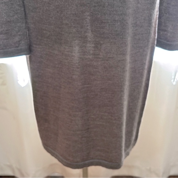 Garnet Hill Elegant Brown Long Sleeve 100% Merino Wool knit Dress. Size S NWOT - Picture 7 of 10